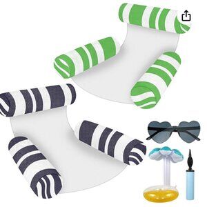2-Pack Inflatable Pool Hammock Floats